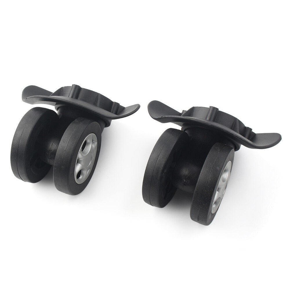 1 set W045 Replacement Luggage Spinner 360°universal Wheel Black