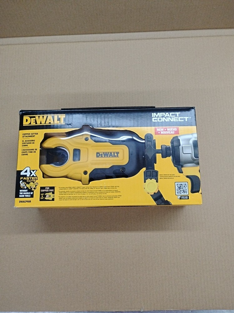Dewalt DWACPRIR IMPACT CONNECT Copper Pipe Cutter Attachment NEW