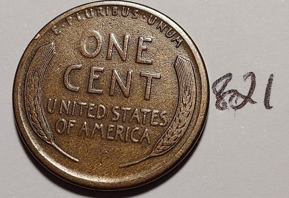 1921-S Lincoln Wheat Cent #821