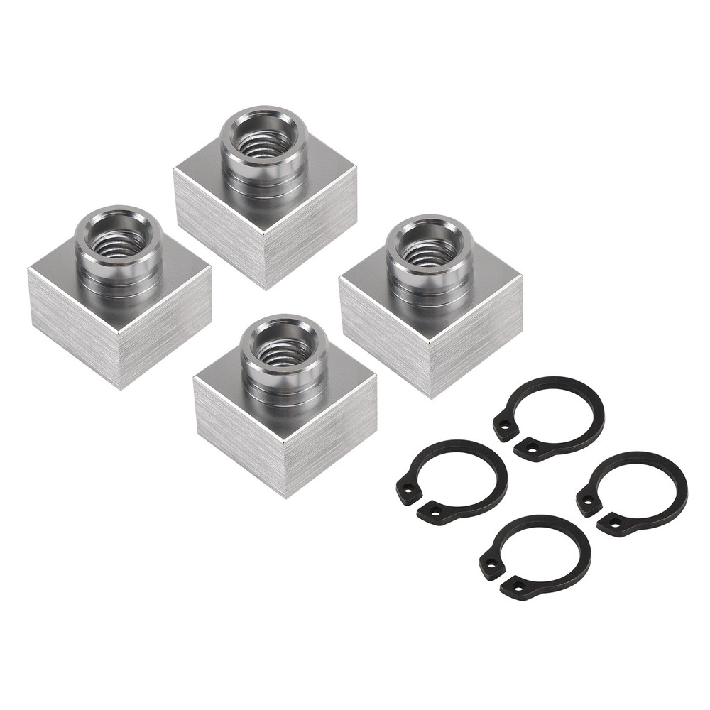4X Set Snowmobile Trailer Insert Nut & Snap Ring 04414 03400 For Triton Xt & Lt