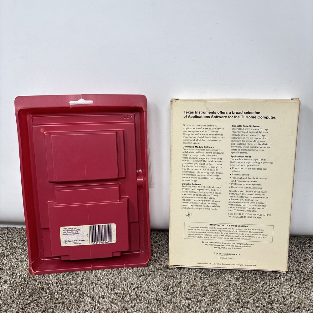 Texas Instruments TI 99/4a Software Games Lot CIB Tested