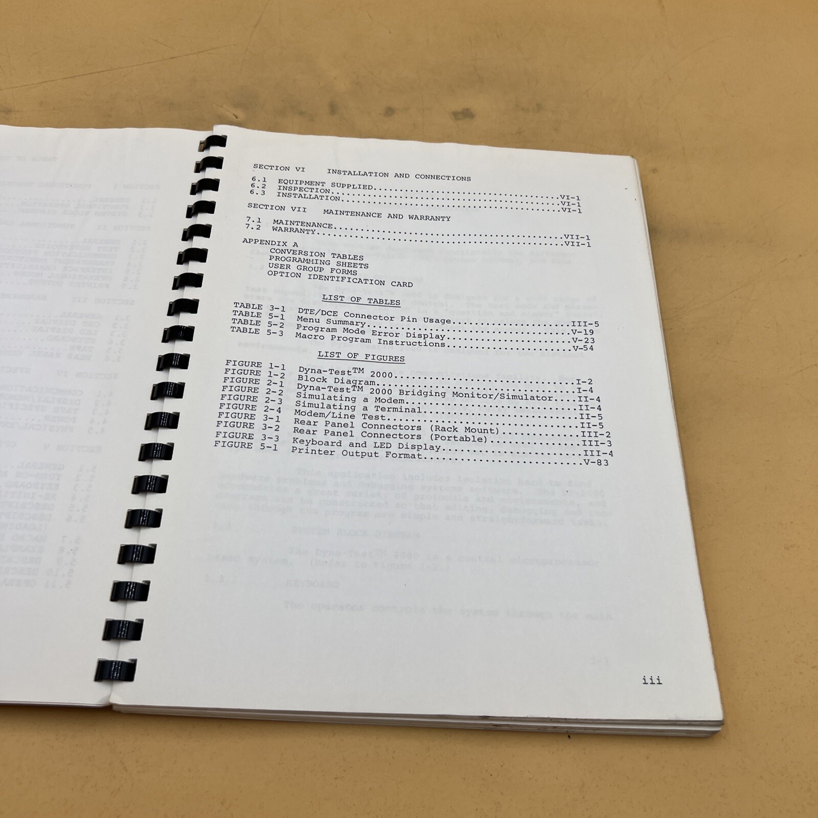 Dynatech Data Systems DYNA-Test 2000 (A) Instruction Manual Guide Book