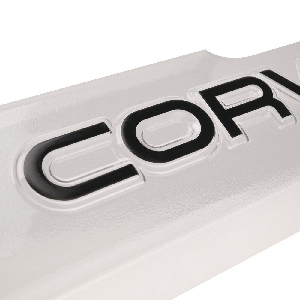 2pc GM Licensed Clear Door Sill Protectors Embossed Corvette Logo for 1990-96 C4