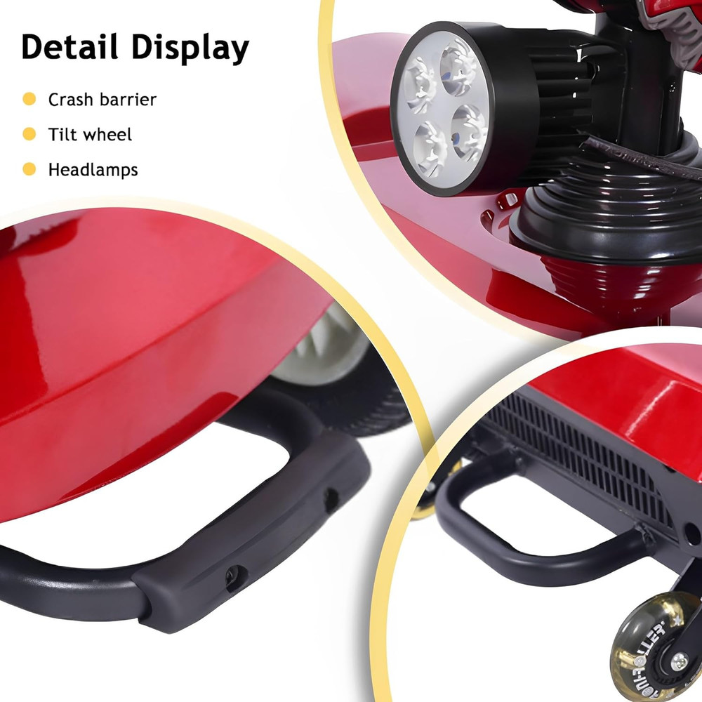 4 Wheel Mobility Scooter Maximum load 419lb Foldable Mobility Scooter for Senior