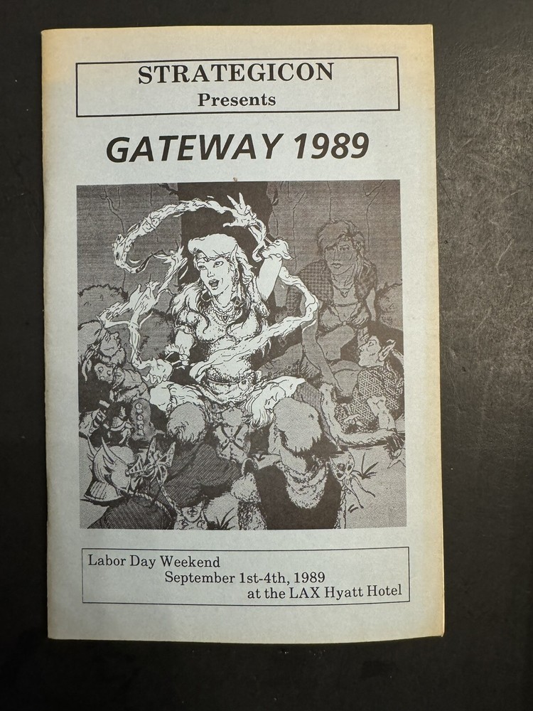 1989 GAMEX STRATEGICON STRATEGY BOARD GAME CONVENTION PROGRAM