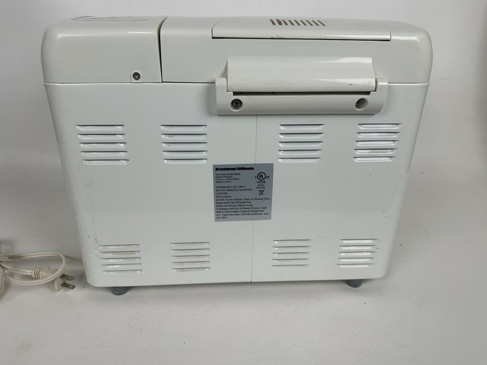 Breadman Ultimate TR2200C Automatic Programmable Bread Machine 2lb Loaf w/Manual