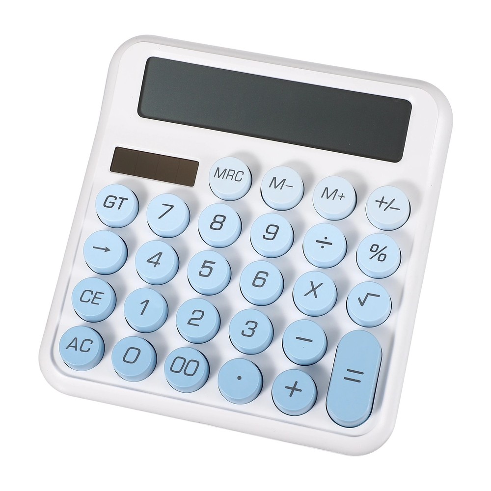 Cute Calculator Desk Calculator Basic Big Button, Gradient Blue