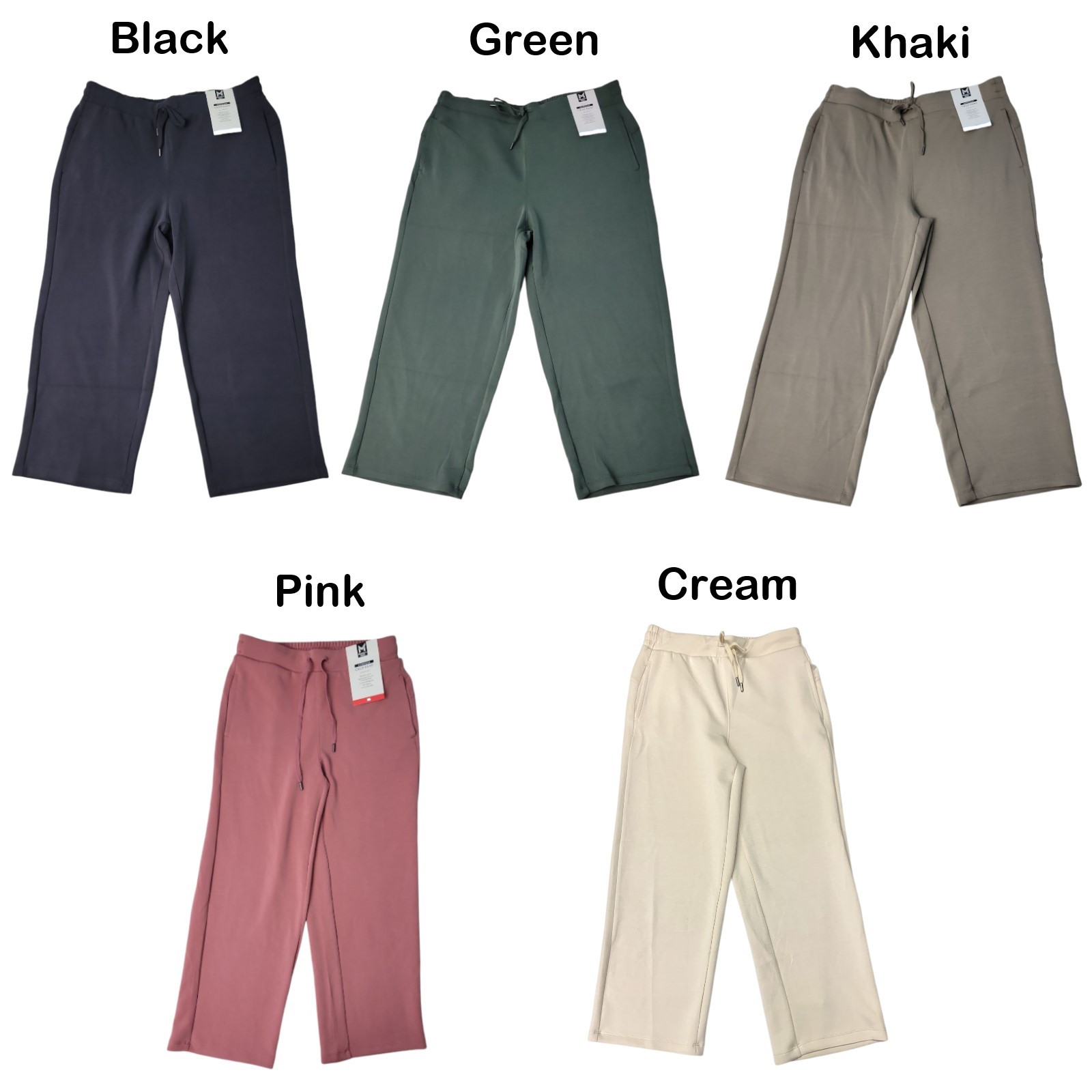 Member's Mark Women's Soft Sandwash Wide Leg Crop Pant