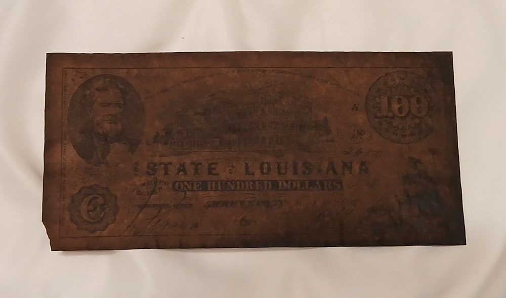VINTAGE CONFEDERATE CURRENCY UNIQUE REPLICAS