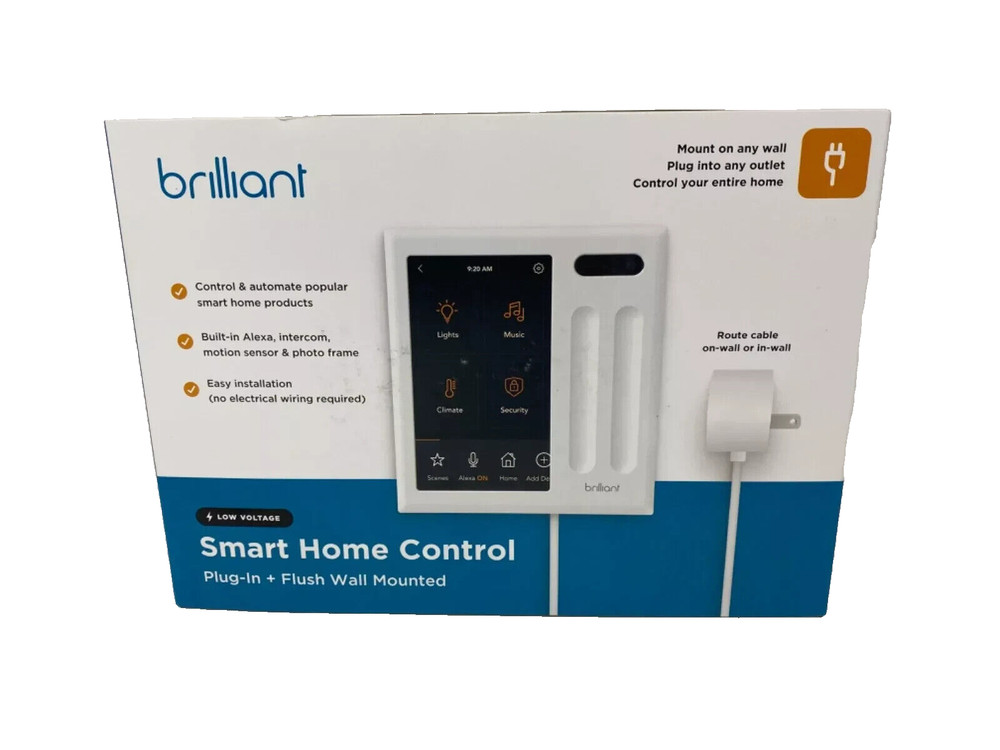 Brilliant - Smart Home Control Panel 2-Switch Plug-In - NEW OPEN !!!