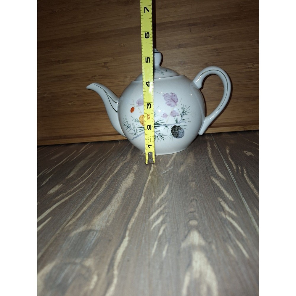 Teapot Japan Pinecones Pine Needles