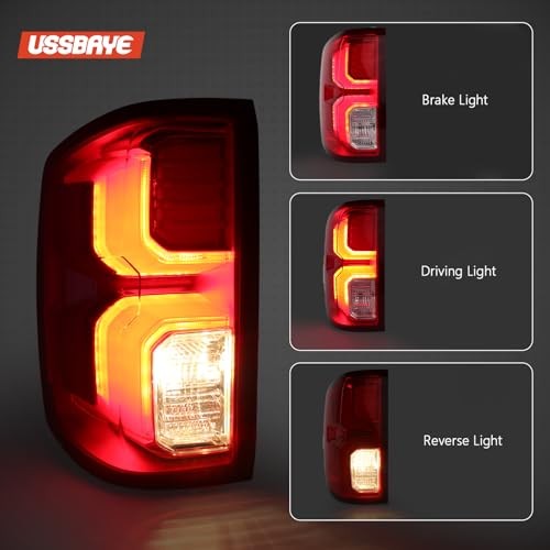 Led Tail Light Compatible with 2016 2017 Left Driver Side 16-18 Silverado LED