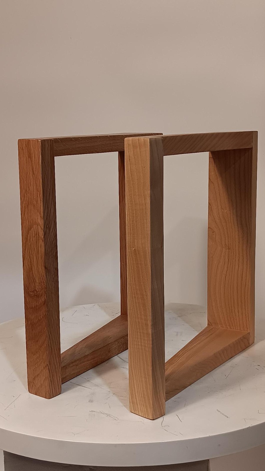 Rose Golden Solid Oak Wood Speaker Stands (Pair) Fits 12'' Speakers– 10 Year WRT