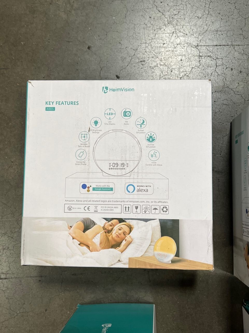 4 Pack Sunrise Smart Wake Up Light Digital Alarm Clock A80S Nature Sounds Alexa