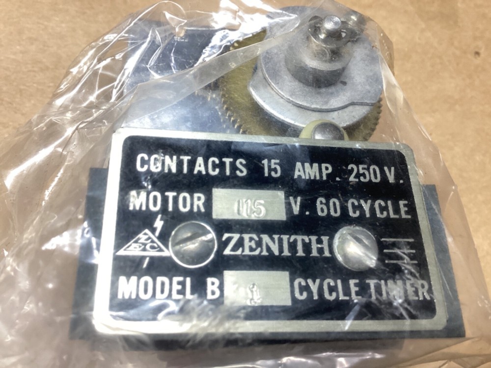 Zenith Cycle Timer Model B - 1 15AMP MOTOR 115 #114F206*CO