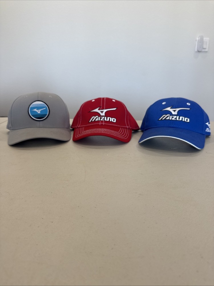 3 Assorted Mizuno Golf Hats