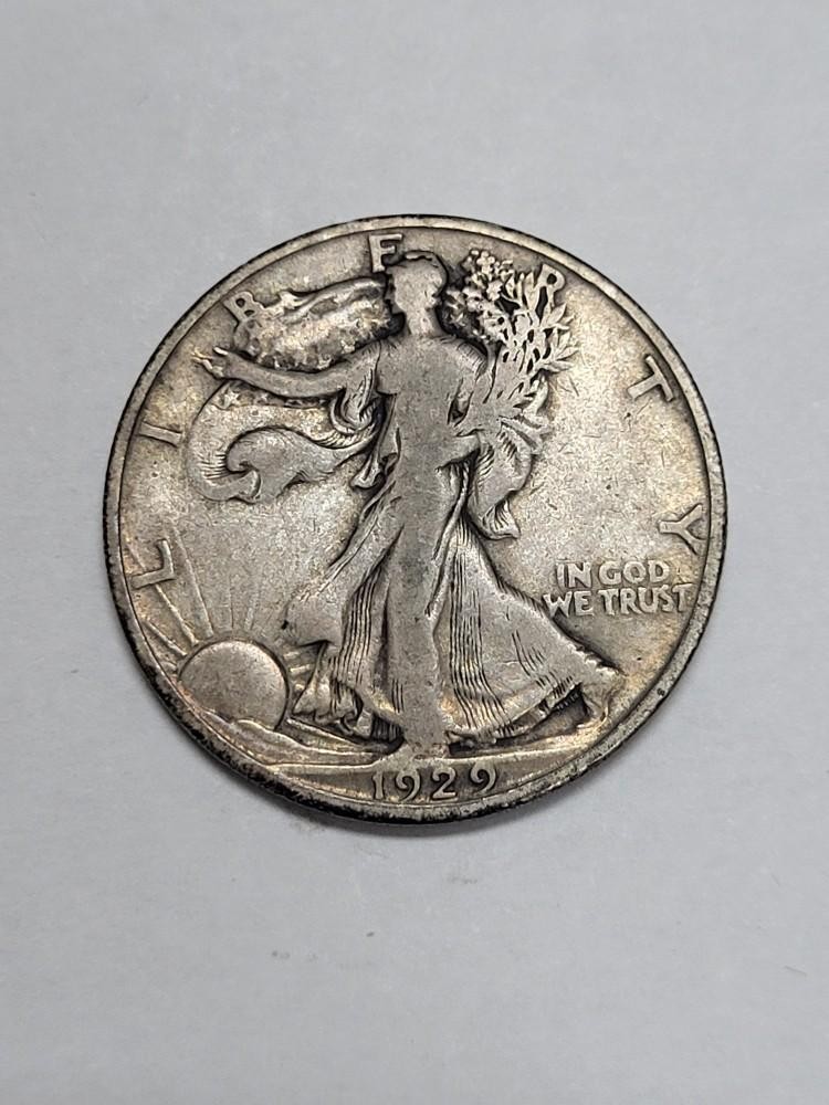 1929 D Walking Liberty Half Dollar