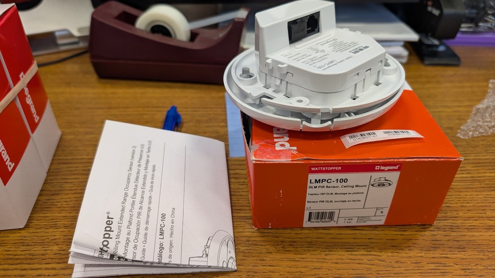 Legrand Wattstopper LMPC-100 DLM PIR Occupancy Sensor Ceiling Mount