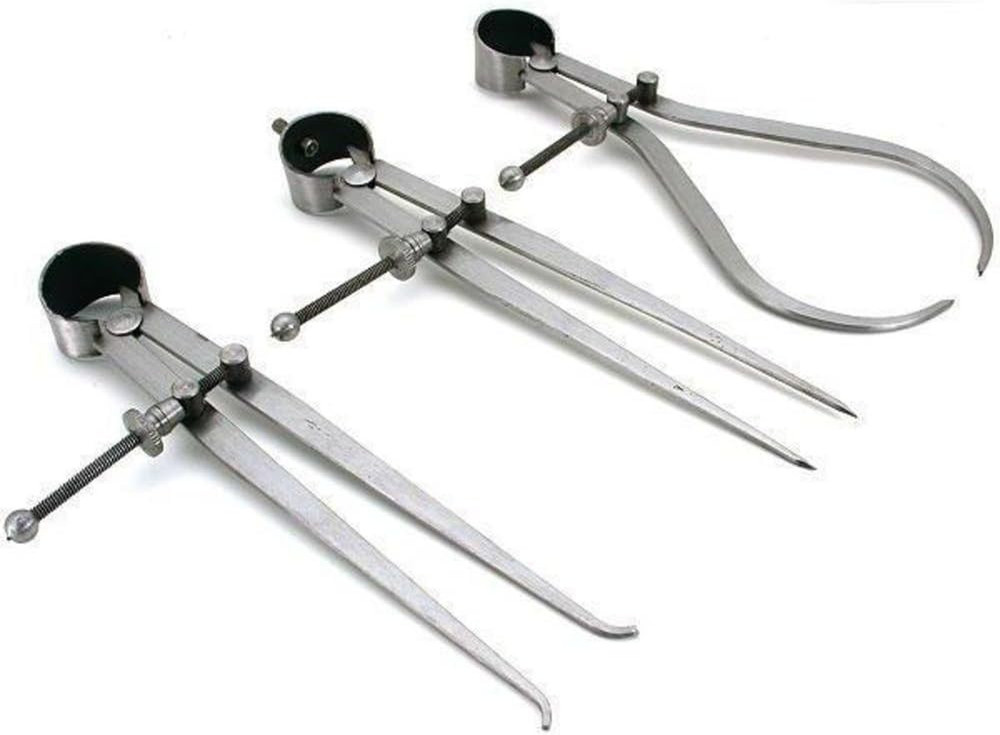New 3 Pieces Spring Caliper Set - inside outside & Divider 8" Inch / 200 Mm - M