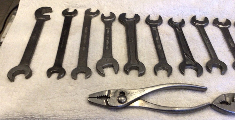 Vintage WWII Tool Lot Wrenches & Pliers USMC