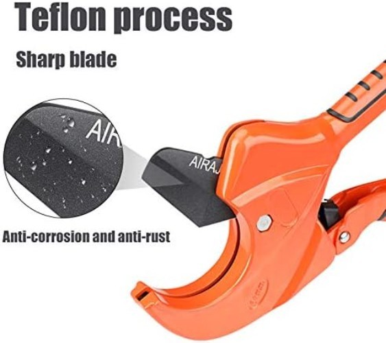 Versatile Ratchet Cutter for PEX, PVC, and Plastic Pipe - Durable Construction