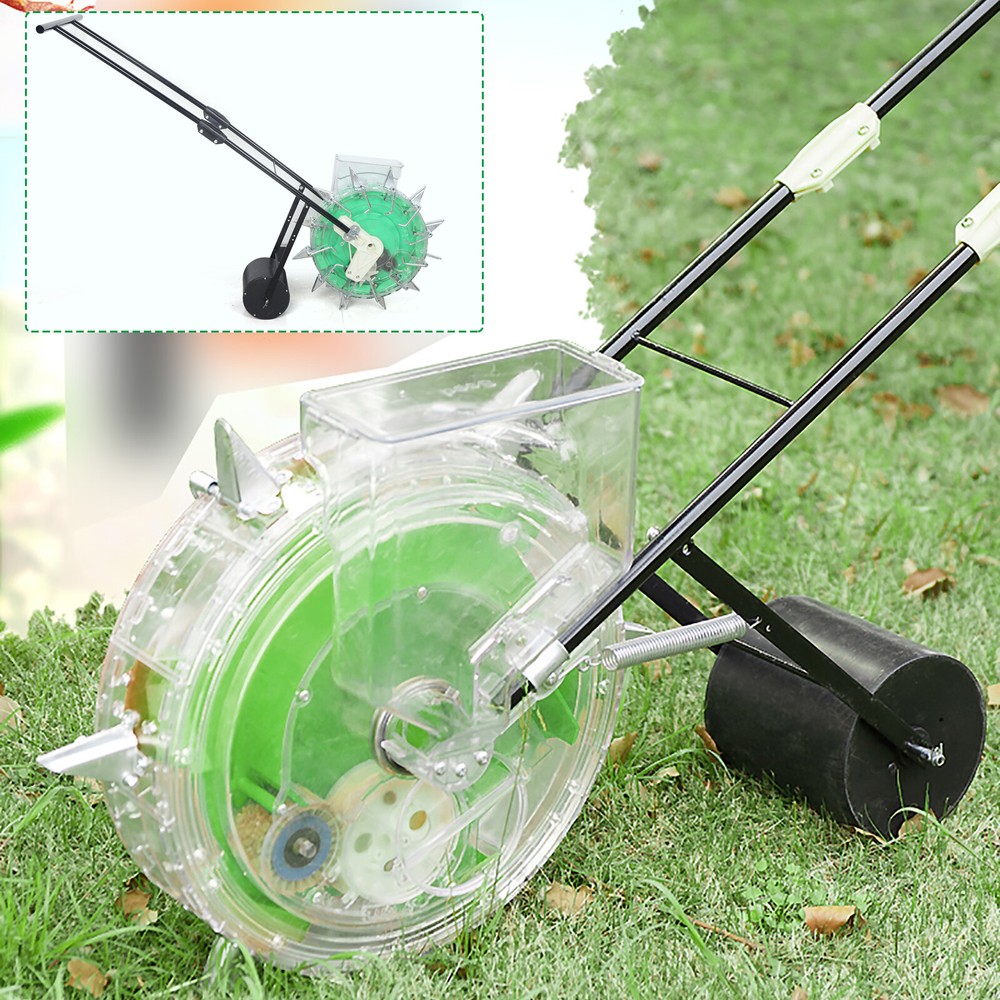 Hand Push Roller Seeder Manual Seeding Machine Soy Corn Carousel Seed Planter
