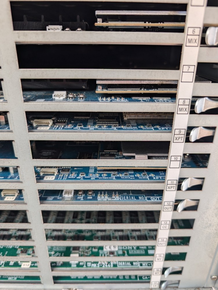 Sony MVS-8000A Multi-Format Switcher Frame – 51 Inputs, 24 Outputs