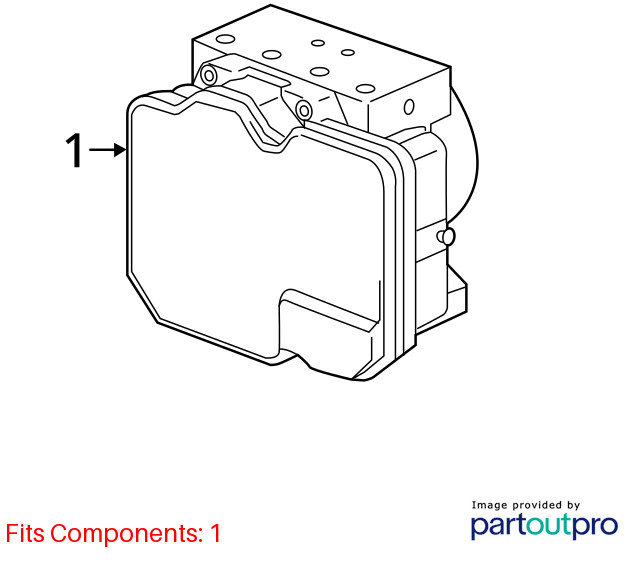 Anti-Lock Brake Part Actuator And Pump Assembly Fits 18-23 TACOMA 2114431