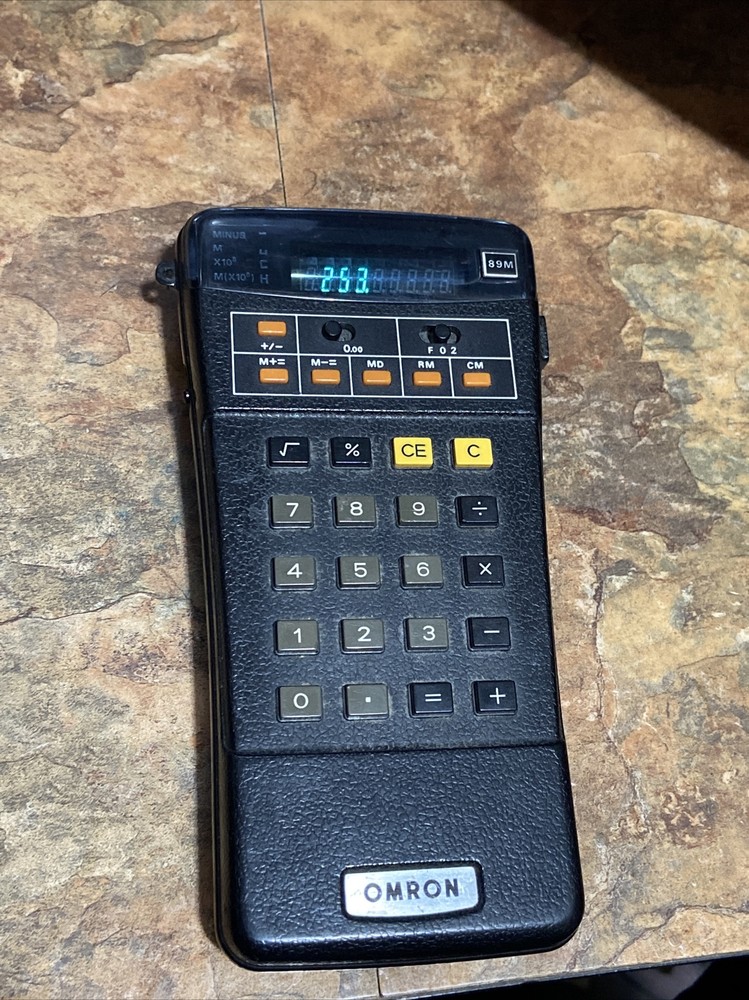 RARE Omron 89M Electronic Calculator WORKS