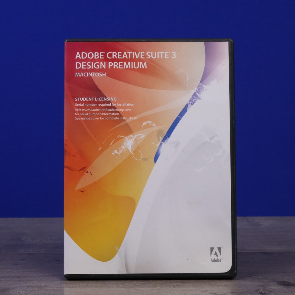 Adobe Creative Suite 3 Design Premium Mac Student Illustrator & Photoshop CS3