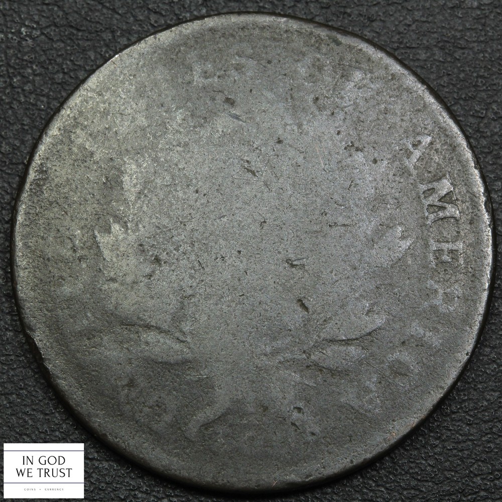 1797 1C with Stems Draped Bust Copper Large Cent 1C - Damage