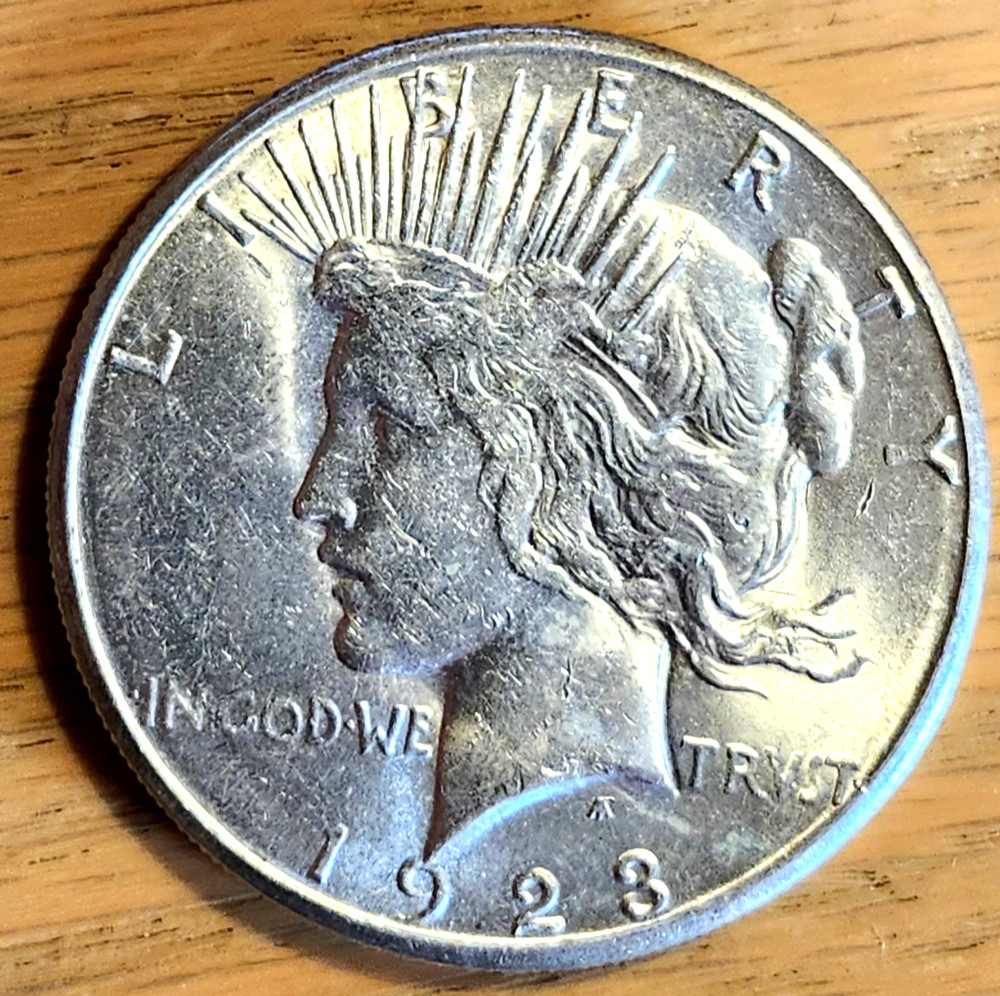 1923 S PEACE  DOLLAR 90% SILVER #2