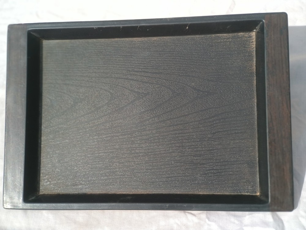 Rectangular Plastic Serving Tray – Wood Style Design – Multi Purpose