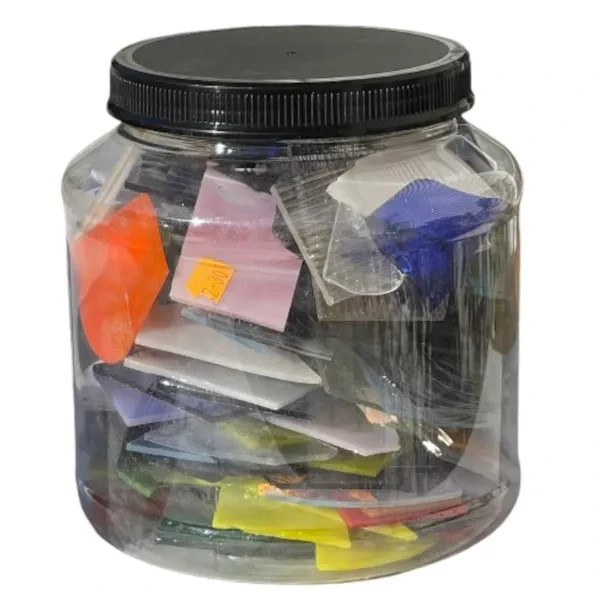 4 POUND BULLSEYE GLASS SCRAP COE 90 Fusing Supplies Stained Glass Mosaic