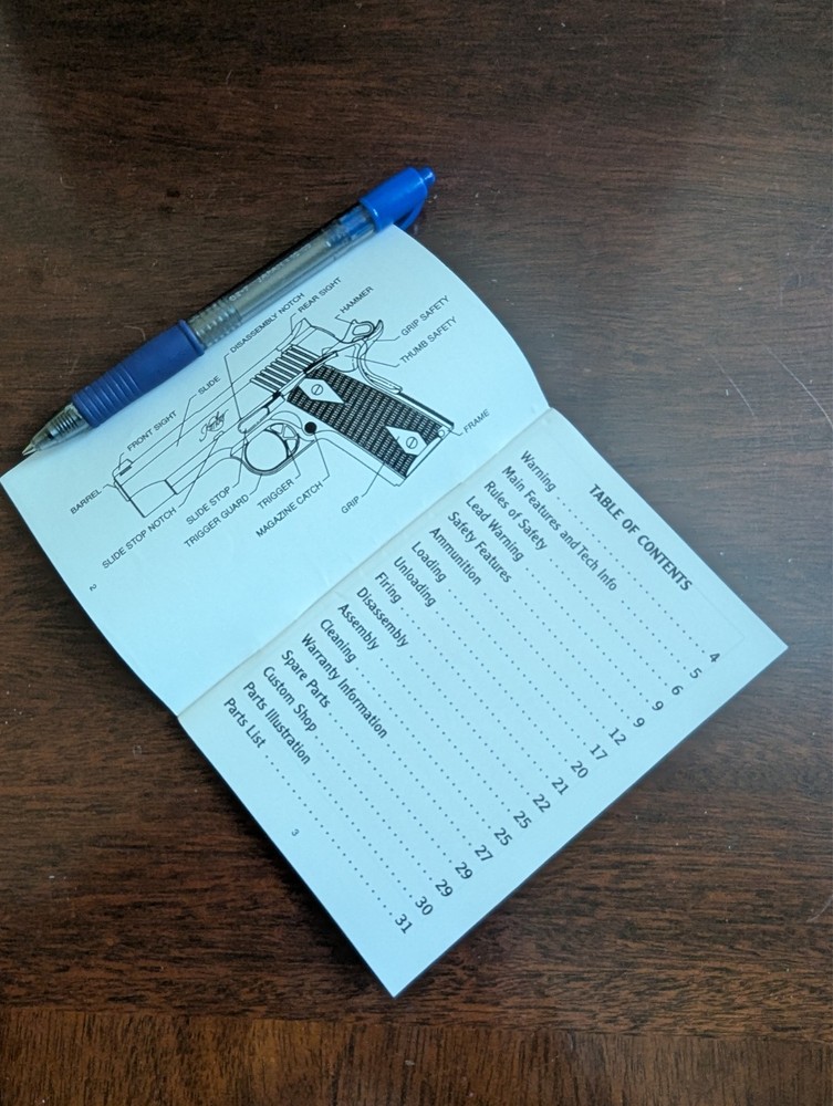 Kimber Operational Manual. Compact 1911 Pistol