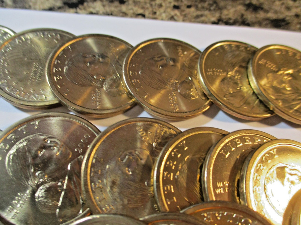 2000 P Sacagawea Dollar Roll Gem 20 Coins