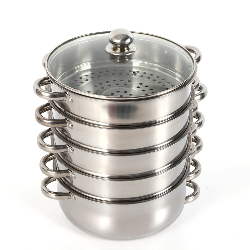 5-Layer 28cm Pot Steamer Multi-Layer Cookware Pot Cookware Stainless Steel Pot