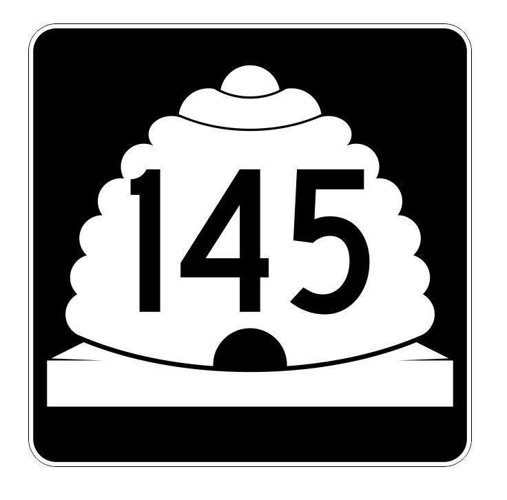 Utah State Highway 145 Sticker Decal