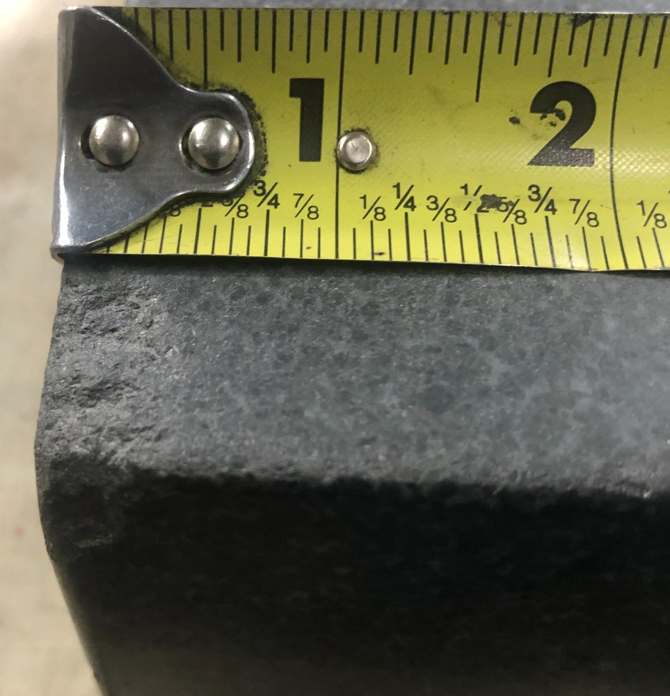 Granite Surface Plate, 12" x 9" x 3", Black