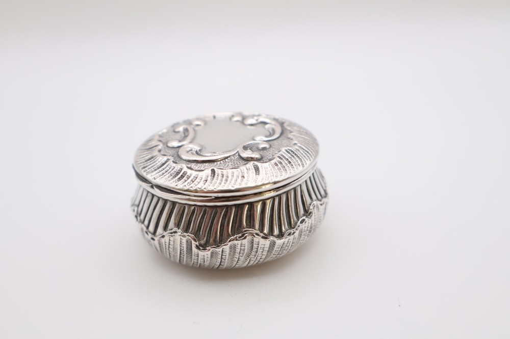 Vintage Continental Silver Compact Pot