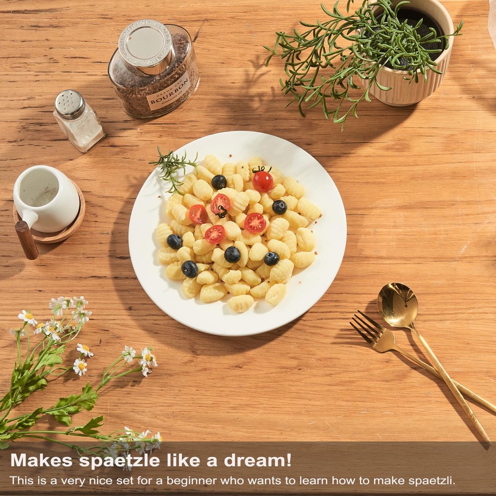 Spaetzle Maker Stainless Steel Lid Scraper