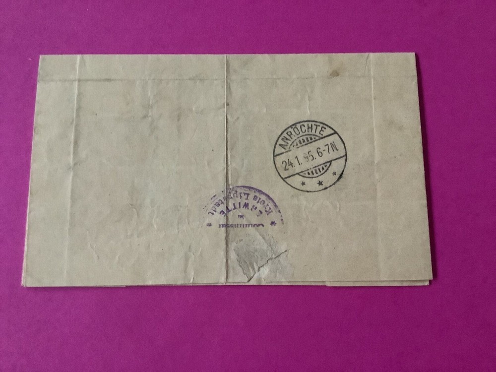 Germany Anrochte 1895 Postal Document R40457