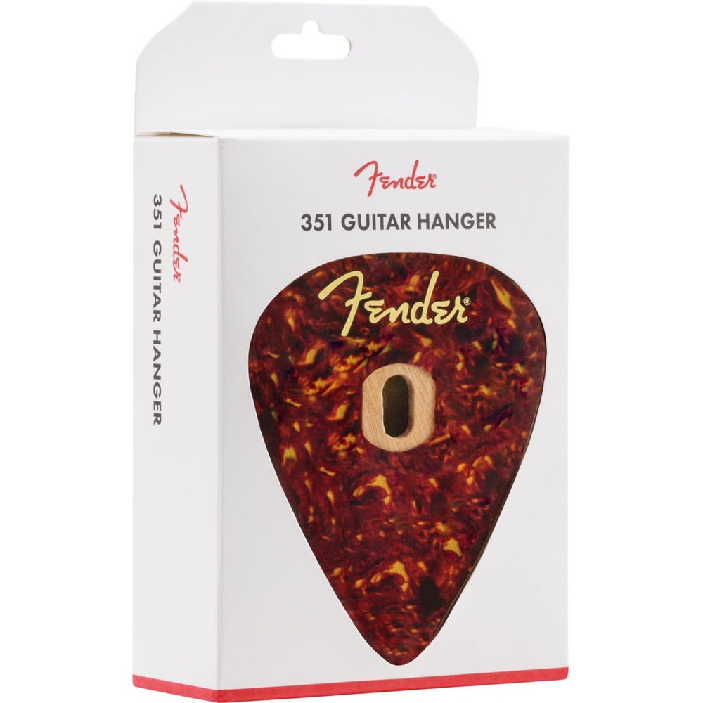 Fender 351 Wall Mount Guitar Hanger, Tortoise Shell Mahogany