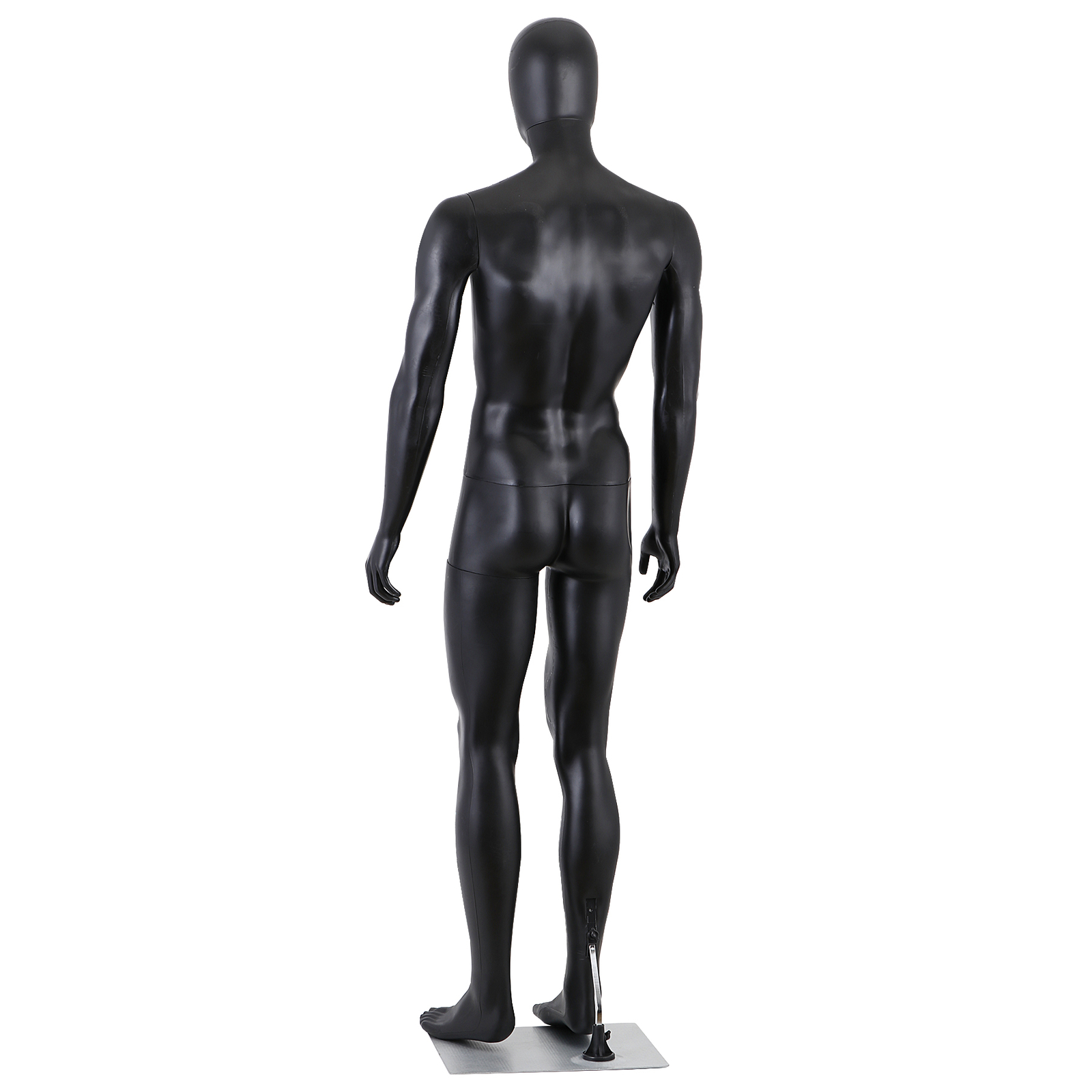 Male Mannequin Dress Form 73" Adjustable Mannequin Full Body Stand w/Base Black
