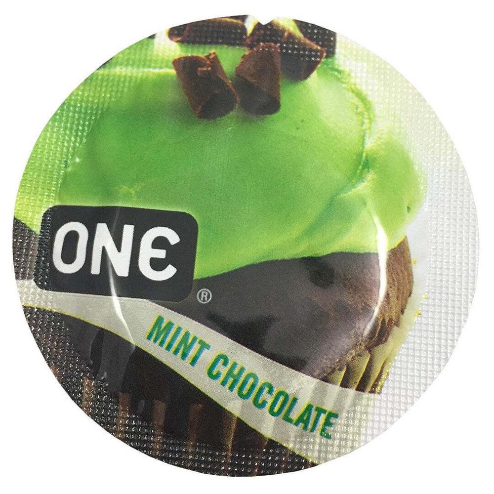 ONE "Mint Chocolate" Flavored Condoms | 12-Pack
