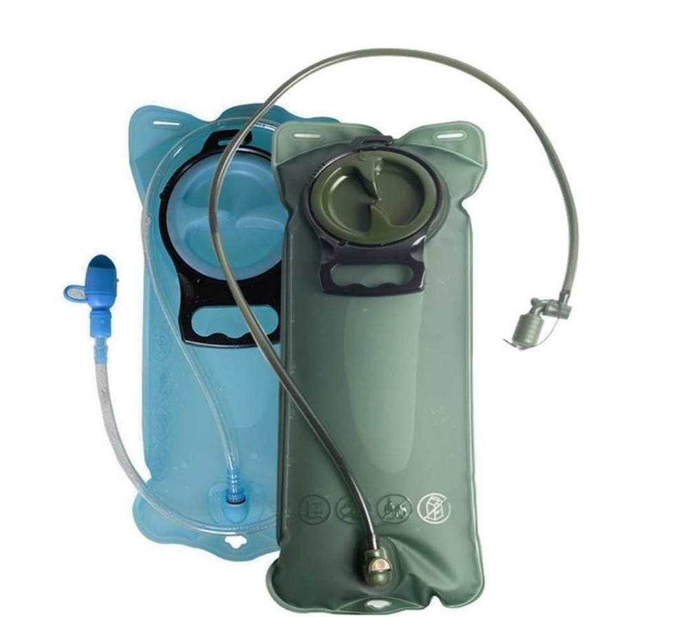 2L Water Bladder Bag Backpack Survival Pack Camping Hiking Hydration System F4E7