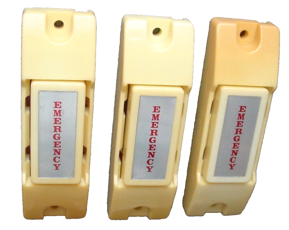 3 Panic Push Button Alarm Surface Mount Emergency Security Trigger Switches NOS