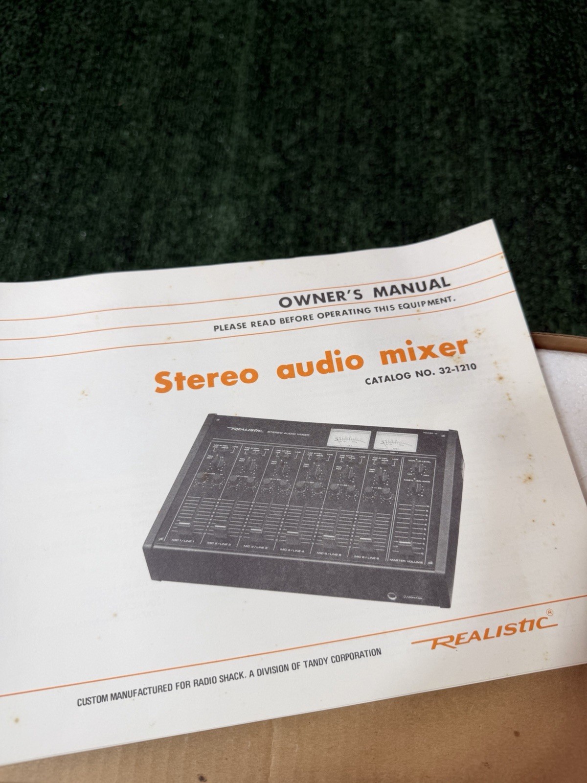 Vintage Realistic 32-1210 Stereo Audio Mixer BRAND NEW / NEVER USED