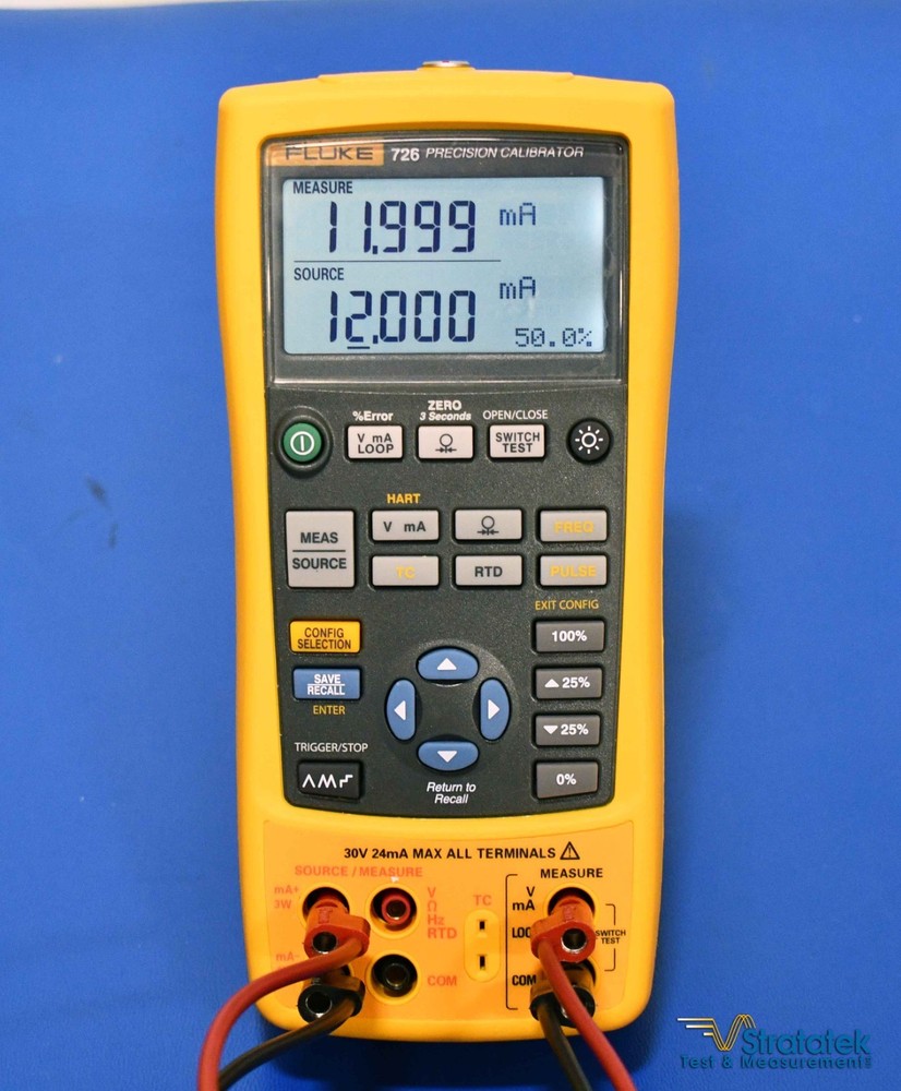 Fluke 726 Multifunction Process Precision Calibrator - NIST Calibrated with Data