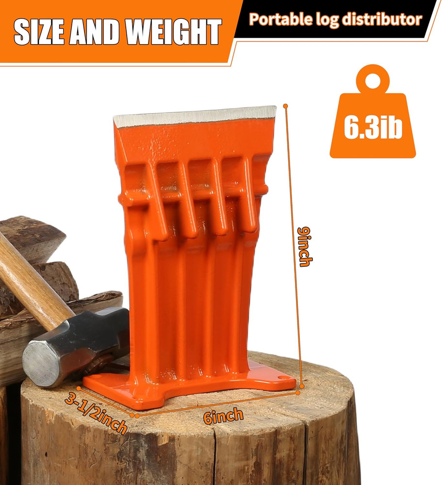 Effortless Firewood Kindling Log Splitter - Safe & Easy, No Axe Required!